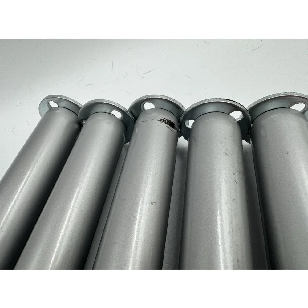 Set Of 5 Metal Furniture Support Legs Screw-In Preowned